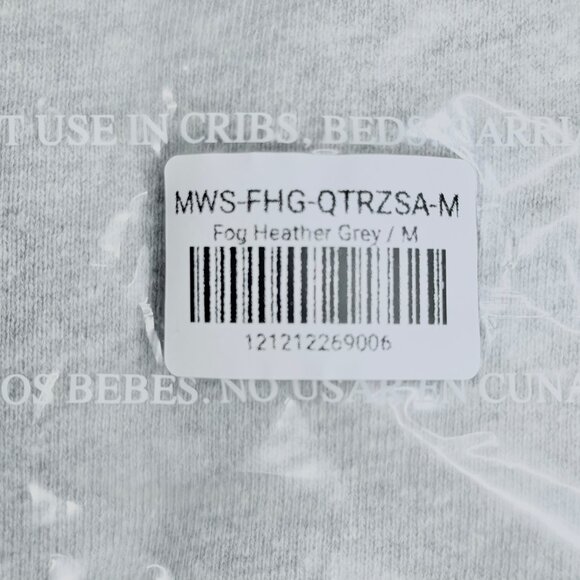 Set Active Staple Quarter Zip Midweight Sweatshirt Mountain Heather Grey NWT New - Picture 5 of 12